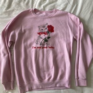 PacSun Pink Crew Sweater